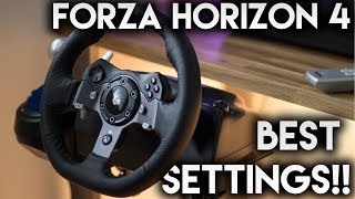 Logitech G920 settings Forza Horizon 4  BEST SETTINGS DRIFT AND GRIP [upl. by Ellives297]