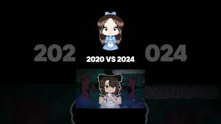 2020 vs 2024 Comparación gacha shorts memes halloween gachacommunity [upl. by Aimas]