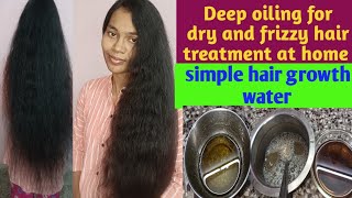 dry and frizzy hair treatment at home remedies in tamil how to get long and silky hair naturally [upl. by Demetris395]