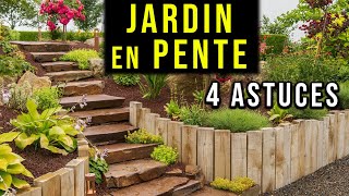 Aménager un Talus ou une Pente pour un Jardin SANS ENTRETIEN  4 Astuces [upl. by Allertse]