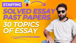 CSS ENGLISH ESSAY PREPARATION [upl. by Bromleigh]