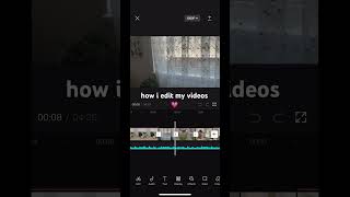 How I Edit My Vlogs  capcut aesthetic vlog grwm editing video [upl. by Delmar]