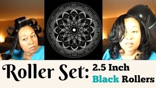 Jumbo 25 Inch Black Rollers Roller Set [upl. by Orual]