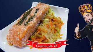 Salmone al Cartoccio  Ricette Facili e Veloci [upl. by Matthaeus]