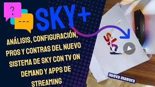 El SKY revoluciona tu TV Revisión análisis y configuración tv on demand y STREAMING [upl. by Daitzman]