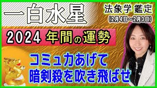 占【2024年の1年間★一白水星★運勢＆開運方法】二十四節気『立春』24～翌23『節分』までの一年間の運勢占い【年間用】あなたが素敵に輝く年になる為のアドバイス！ [upl. by Ibby]