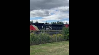 CN A435 with SD70M2 leading at Milbase [upl. by Ettennan]