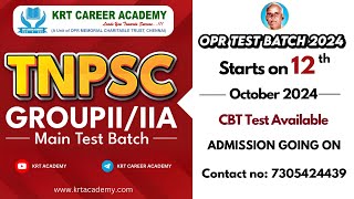 TNPSC Group 22a Mains OPR TEST BATCH 20242025 tnpsc tnpscgroup2 tnpscgroup2a [upl. by Judus760]