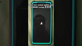 When bros system update goes horribly wrong 💀💀💀 linux error penguin android shorts [upl. by Danieu]