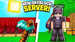 BRAND NEW SKYBLOCK SERVER OF 2024  Minecraft Skyblock  18  121 [upl. by Emelun]