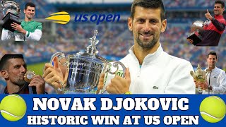 Novak Djokovic  Historical win at 2024 US Open [upl. by Oznecniv870]