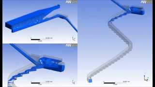 ANSYS CFX  Hydraulic Energy Dissipation  CFD analysis [upl. by Eeldivad]