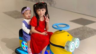 A Go babyland  Gurney Paragon Mall Selyn and Ailyn enjoy [upl. by Anawqahs]