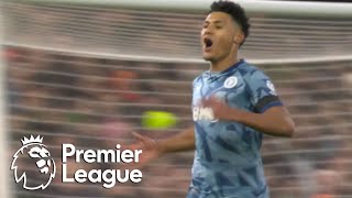 Ollie Watkins heads Aston Villa in front of Luton Town  Premier League  NBC Sports [upl. by Haidabez]