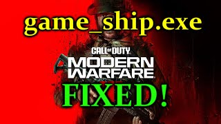 Call Of Duty MWIII  GAMESHIPEXE SOLUTION that worked for me CHECK DESCRIPTION [upl. by Stanly95]