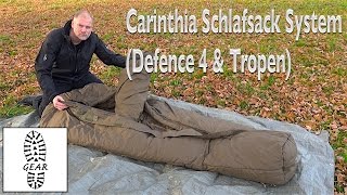 SchlafsackSystem „Tropen  Defence 4“ von Carinthia [upl. by Revkah867]