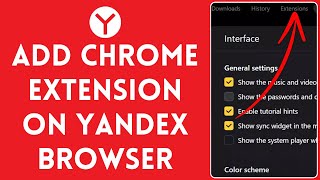 How to Add Chrome Extension on Yandex Browser 2024  Embed Chrome Extension to Yandex Browser [upl. by Alsworth]