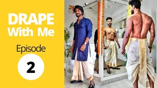 How to Wear A Dhoti  Bengali Style  Drape with me Episode 2 [upl. by Sibylle591]