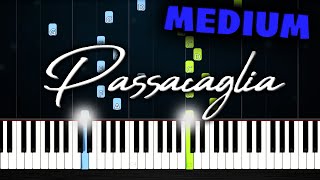 Passacaglia HandelHalvorsen  Piano Tutorial MEDIUM [upl. by Vihs420]