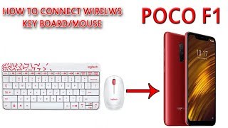 POCO F1 connect to wireless keyboard mouse GOOD WORKING [upl. by Eisen]