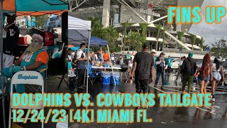 DOLPHINS VS COWBOYS TAILGATE 122423 4K MIAMI FL [upl. by Callie]