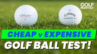 CHEAP v EXPENSIVE GOLF BALL TEST [upl. by Nivets]