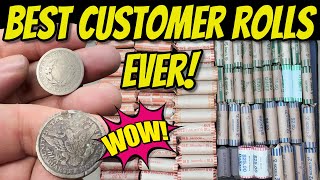 100 Year Old Coins Found Hunting 654 in Mixed Customer Wrapped Coins [upl. by Marguerita]