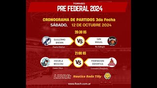 Brown Puerto Madryn vs San Miguel  Fecha 3  Pre Federal FBCH2024 [upl. by Sergeant32]