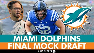 FINAL Miami Dolphins 7Round 2024 NFL Mock Draft Ft Graham Barton  Dolphins Draft Rumors [upl. by Aitnecserc124]