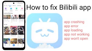 How to fix Bilibili app  fixs any bug on Bilibili app [upl. by Nairadal553]