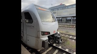 Fahrt entlang der Saarstrecke mit RE 1 Koblenz HbfMannheim Hbf von Trier nach Saarbrücken [upl. by Greyson]