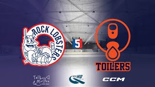 Rock Lobsters VS Toilers  Div 5  28th November  IceHQ Rec League ice hockey [upl. by Acirederf]