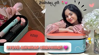 Dyson Airwrap Unboxing amp First impressions🌷💓  Price  Ceramic pop  complete long  Harshazlam [upl. by Marcellus]