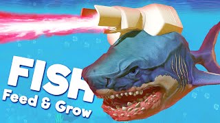 LASER SHARK is REAL  Feed And Grow Fish [upl. by Theron]