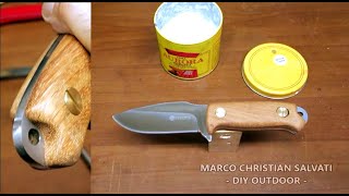 DIY OUTDOOR  Costruire la Manicatura del Coltello PARTE 2 [upl. by Naahsar]