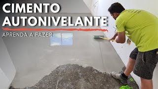 DIRETO NO PISO CIMENTO AUTONIVELANTE LÍQUIDO [upl. by Eniron]