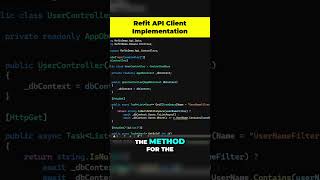 Easily Integrate Refit API Client in dotnetcore aspnetcore [upl. by Anglim]