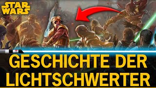 STAR WARS  Die ganze LICHTSCHWERT Story  Vom Protosaber bis zu Lichtschwert Farben  Deutsch [upl. by Fowkes]