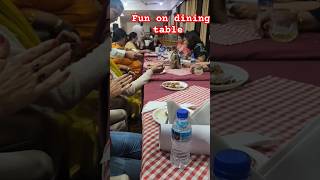 fun on dining table ocation of bhavna marriage [upl. by Pinkerton]