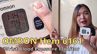 OMRON Hem6161Wrist Blood Pressure Monitor  How to Use and Review [upl. by Auqenaj]