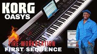 KORG OASYS Jamming on First Sequence korg musicproducer [upl. by Atiram770]