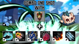 Combo One Shot With TRex And All Melee V2  Blox Fruits [upl. by Cardie]