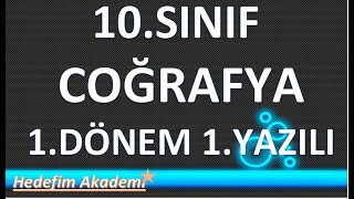 10SINIF COĞRAFYA 1DÖNEM 1YAZILI2024 [upl. by Edison]