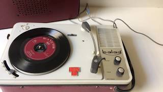 Vintage Portable Teppaz Record Player  Balad  Turnable  Made in France [upl. by Eelamme]