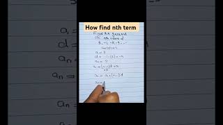 How to find the nth term of a sequence [upl. by Euqinahc]