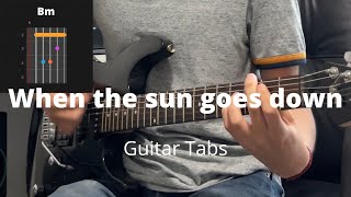 When the sun goes down by Arctic Monkeys  Guitar Tabs [upl. by Yssac]