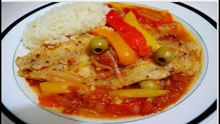 COMO HACER ESTE DELICIOSO PESCADO A LA VERACRUZANA RECETAS YOUTUBE [upl. by Zebaj806]