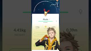 We Caught Shiny Plusle in PokemonGo pokémon nintendo pokemonGo [upl. by Eloken883]