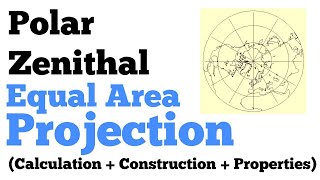 Polar Zenithal Equal Area Projection  Practical Geography [upl. by Nomolos376]