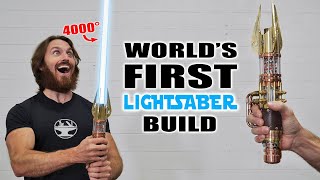 4000° PLASMA PROTOLIGHTSABER BUILD RETRACTABLE BLADE [upl. by Dlopoel]